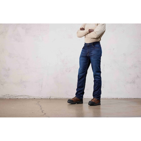 Carhartt Men's BD5069 M FR RF Straight Fit 5pkt W42 L30 Denim Straight Midnight Indigo BD5069-FRM / 105069-MDOW42L30